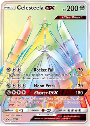 Pokemon: Celesteela GX Ultra Prism 162/214 - Near Mint