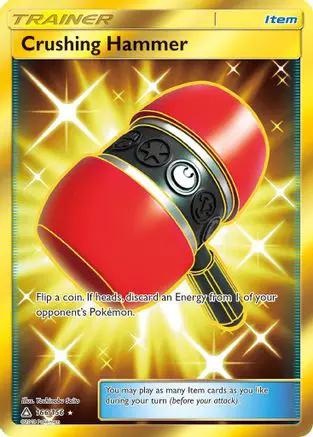 Crushing Hammer (Secret Rare) 166/156 - SM  Ultra Prism Holofoil