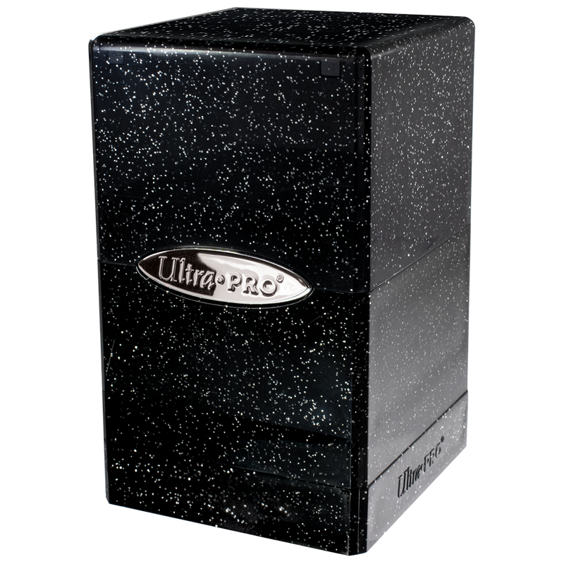 Glitter SATIN® Tower DECK BOX® - Black