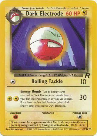 Dark Electrode 034/82 - Team Rocket Unlimited