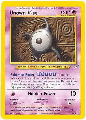 Unown [X] 030/105 - Neo Destiny Unlimited