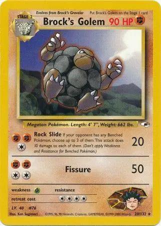 Brock's Golem 020/132 - Gym Heroes Unlimited