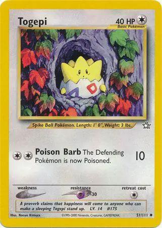 Togepi 051/111 - Neo Genesis Unlimited
