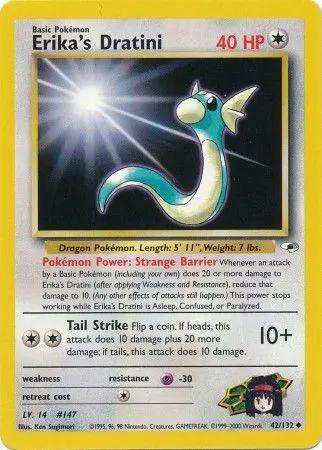 Erika's Dratini 042/132 - Gym Heroes Unlimited