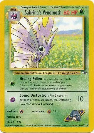 Sabrina's Venomoth 034/132 - Gym Heroes Unlimited