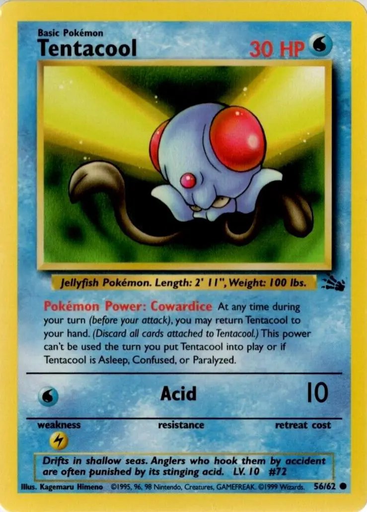 Tentacool 056/62 - Fossil Unlimited