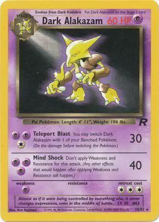 Dark Alakazam 018/82 - Team Rocket Unlimited