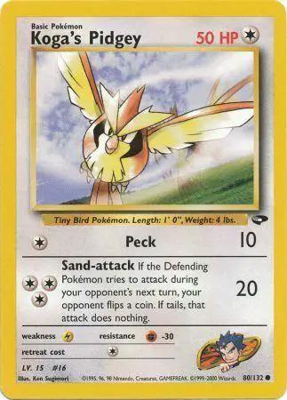 Koga's Pidgey 080/132 - Gym Challenge Unlimited