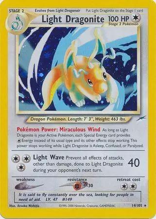 Light Dragonite 014 - Neo Destiny - Unlimited Holofoil