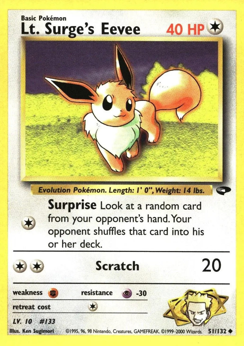 Lt. Surge's Eevee 051/132 - Gym Challenge Unlimited