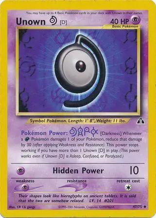 Unown [D] 047/75 - Neo Discovery Unlimited