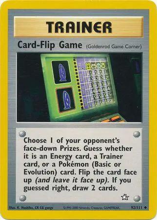 Card-Flip Game (Goldenrod Game Corner) 092/111 - Neo Genesis Unlimited