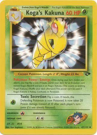 Koga's Kakuna 047/132 - Gym Challenge Unlimited