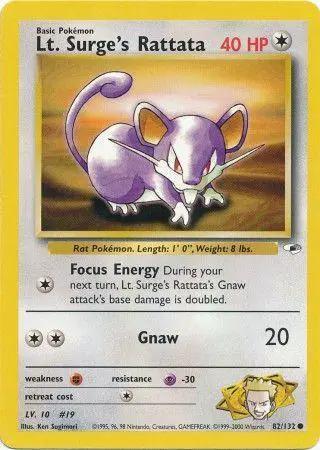 Lt. Surge's Rattata 082/132 - Gym Heroes Unlimited
