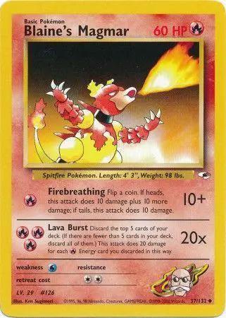 Blaine's Magmar 037/132 - Gym Heroes Unlimited