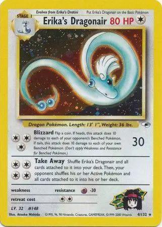 Erika's Dragonair 004/null - Gym Heroes Unlimited Holofoil