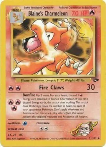 Blaine's Charmeleon 031/132 - Gym Challenge Unlimited