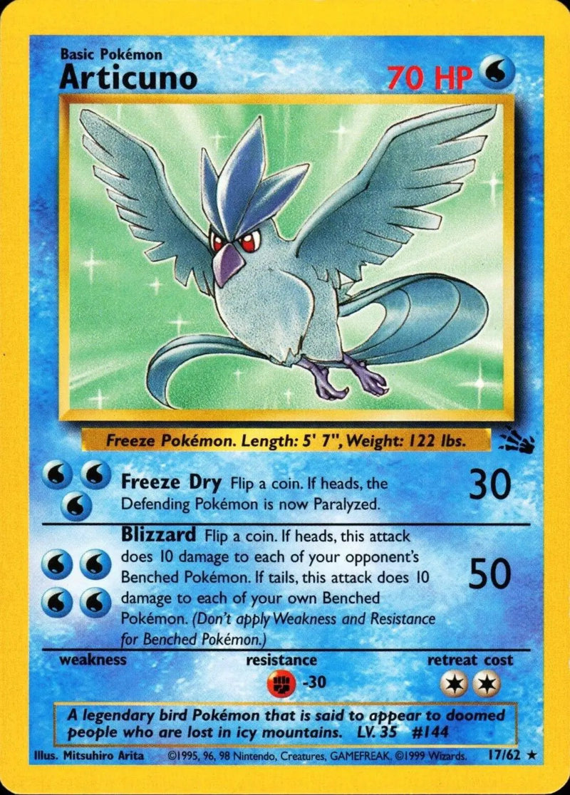 Articuno 017/62 - Fossil Unlimited