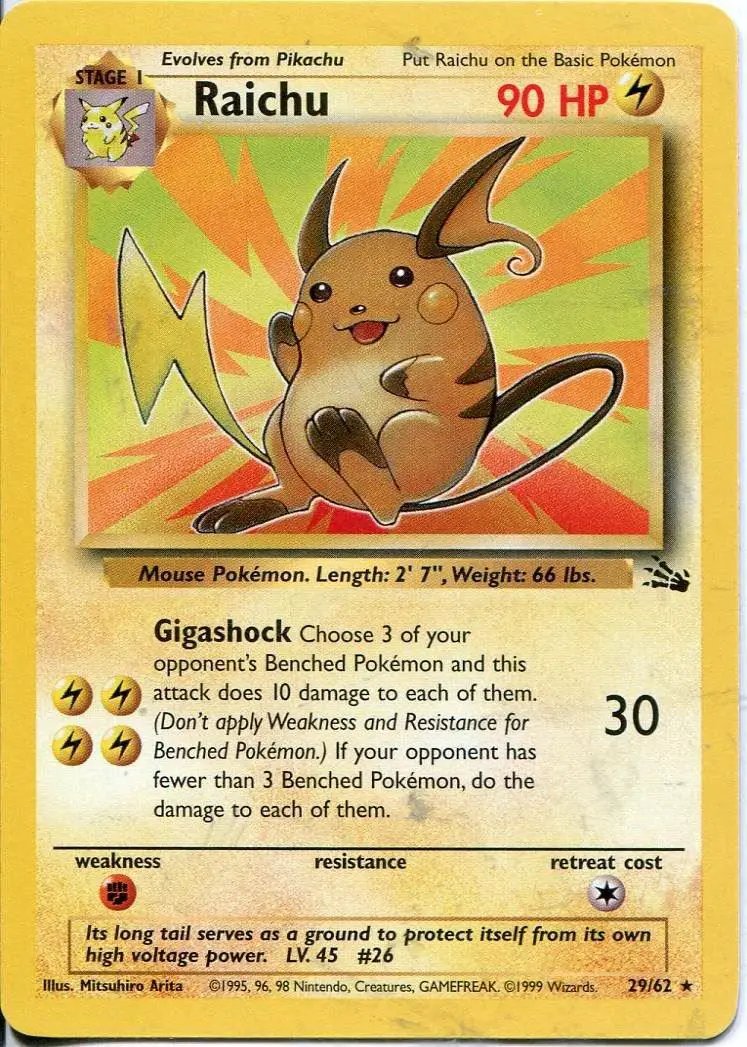 Raichu 029/62 - Fossil Unlimited