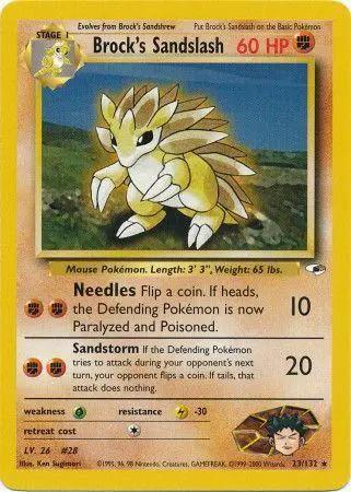 Brock's Sandslash 023/132 - Gym Heroes Unlimited