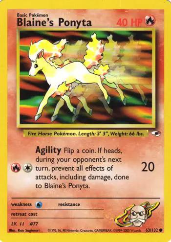 Blaine's Ponyta 063/132 - Gym Heroes Unlimited