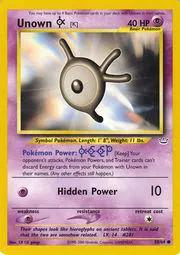 Unown [K] 058/64 - Neo Revelation Unlimited