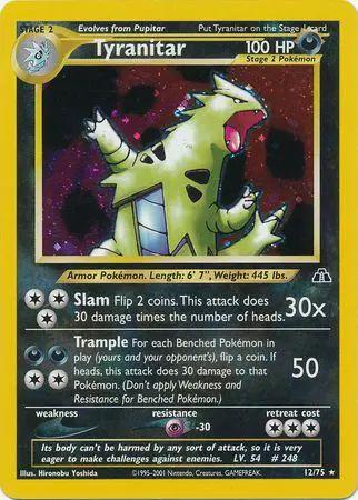 Tyranitar () /75 - Neo Discovery Unlimited Holofoil