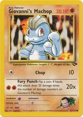 Giovanni's Machop 072/132 - Gym Challenge Unlimited