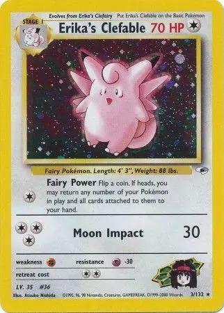 Erika's Clefable 003/null - Gym Heroes Unlimited Holofoil