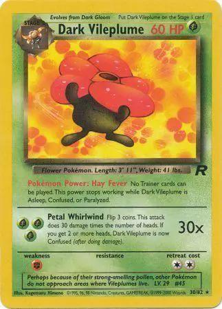 Dark Vileplume 030/82 - Team Rocket Unlimited