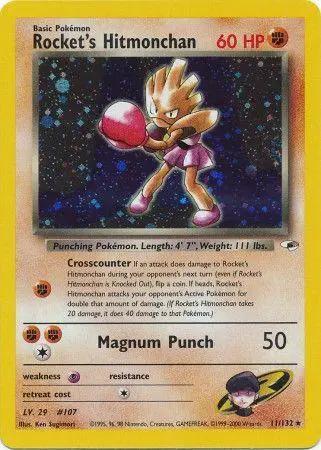 Rocket's Hitmonchan 011/null - Gym Heroes Unlimited Holofoil
