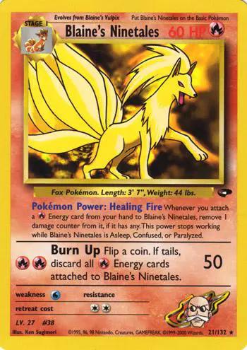 Blaine's Ninetales 021/132 - Gym Challenge Unlimited