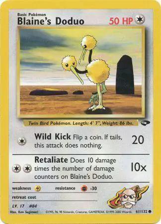 Blaine's Doduo 061/132 - Gym Challenge Unlimited