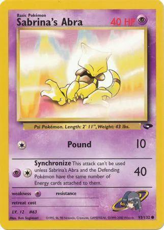 Sabrina's Abra 093/132 - Gym Challenge Unlimited
