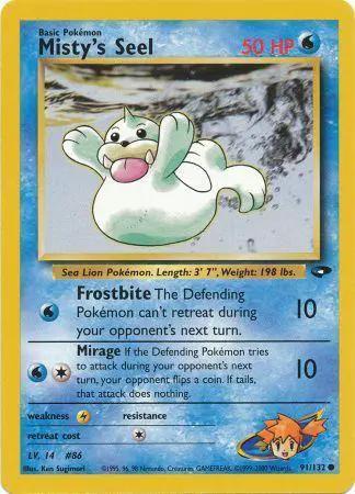 Misty's Seel 091/132 - Gym Challenge Unlimited