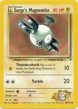 Lt. Surge's Magnemite 080/132 - Gym Heroes Unlimited