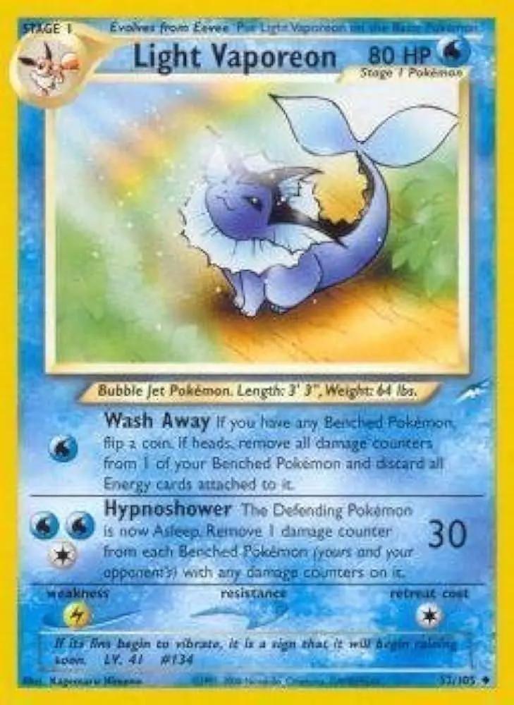 Light Vaporeon 052/105 - Neo Destiny Unlimited