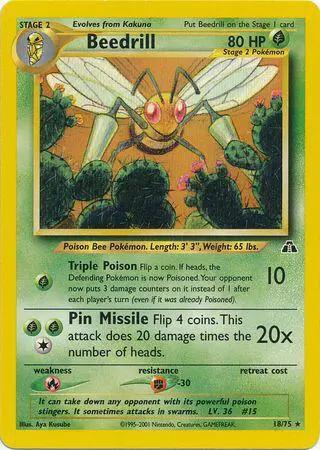 Beedrill 018/75 - Neo Discovery Unlimited