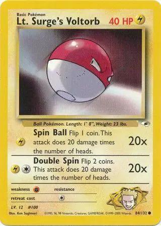 Lt. Surge's Voltorb 084/132 - Gym Heroes Unlimited