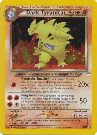 Dark Tyranitar 011 - Neo Destiny - Unlimited Holofoil