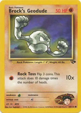 Brock's Geodude 068/132 - Gym Challenge Unlimited