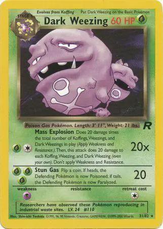 Dark Weezing 031/82 - Team Rocket Unlimited