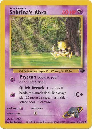 Sabrina's Abra 094/132 - Gym Challenge Unlimited