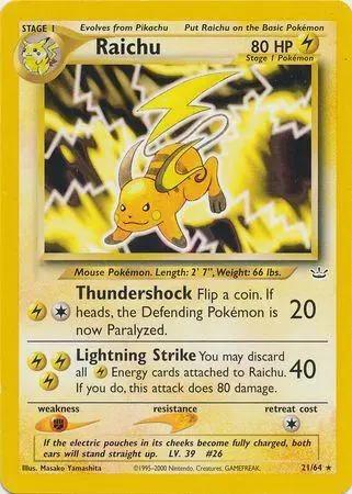Raichu 021/64 - Neo Revelation Unlimited