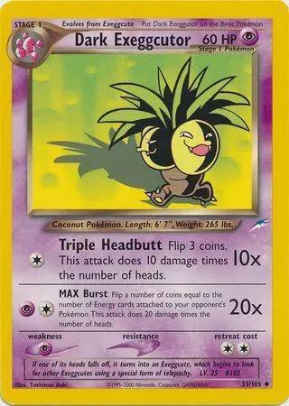 Dark Exeggcutor 033/105 - Neo Destiny Unlimited