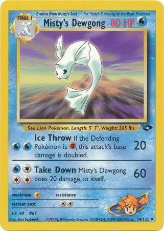 Misty's Dewgong 054/132 - Gym Challenge Unlimited