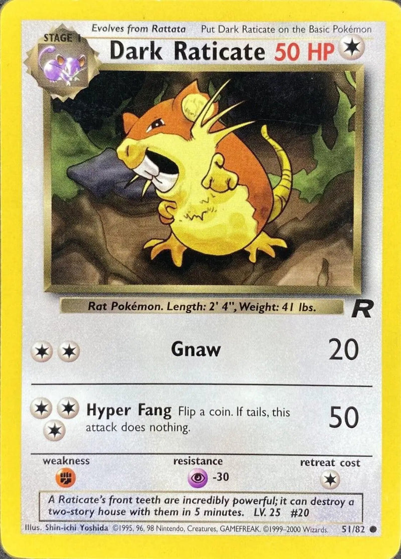 Dark Raticate 051/82 - Team Rocket Unlimited