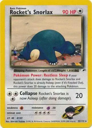Rocket's Snorlax 033/132 - Gym Heroes Unlimited