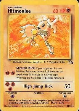 Hitmonlee 022/62 - Fossil Unlimited