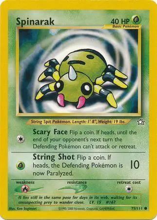Spinarak 075/111 - Neo Genesis Unlimited